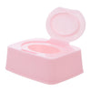 SOLUSTRE Wipes Storage Box with Dustproof Flip Lid Portable Wipe Holder for Nursery Travel Bathroom Cute Design for Effortless A