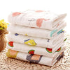 Kassy Pop Curated Just For You Baby Muslin Washcloth Cotton Baby Wipes Cum Face Towel, 5 Pack 10X10 Inches Print
