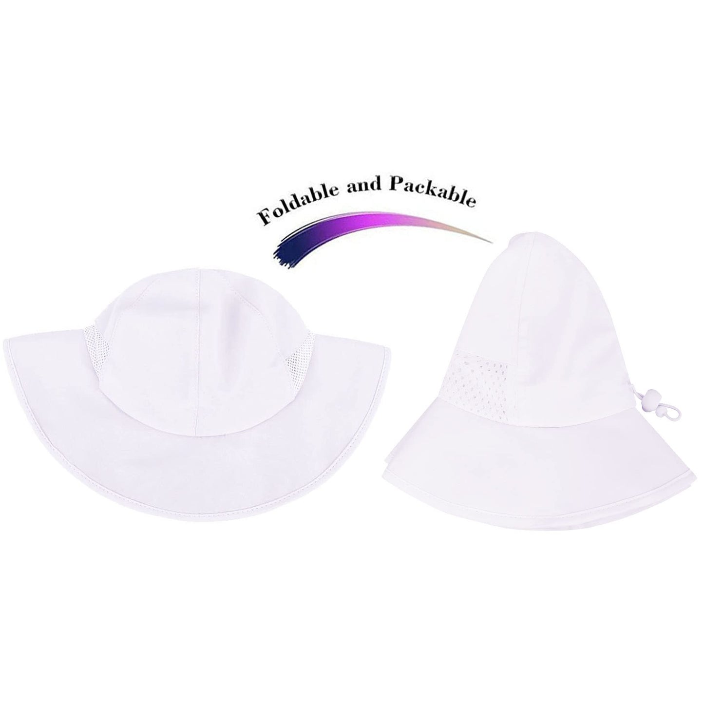 Simplikids White Baby Beach Hat Toddler Beach Hat For Girls Boys Sun Hat Toddler Uv Girls Boys Sun Hat 50+ Upf Sun Protective Wi