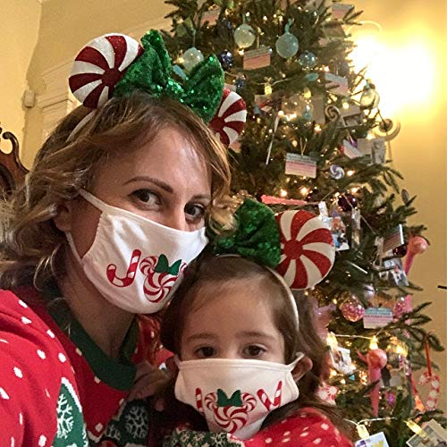 Clgift Red Peppermint Minnie Ears, Peppermint Mickey Ears, Christmas Minnie Ears, Silver Gold Blue Minnie Ears, Rainbow Sparkle