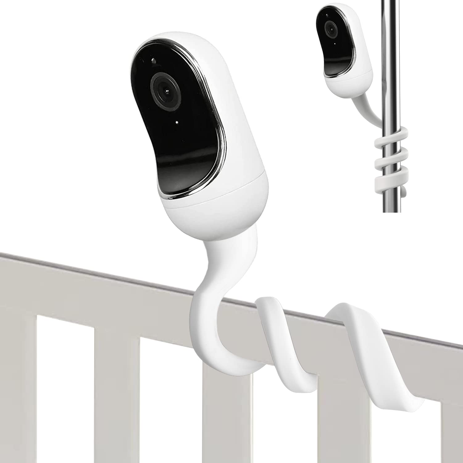 Safer Baby Monitor Mount For Owlet Duo, Owlet Cam Baby Monitor, Flexible Twist Mount