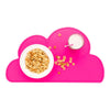 Restaurantware Silicone Cloud Shaped Food Placemat - Magenta - Non-Slip - Easy Clean - Tabletop Protection - Great For Infants T