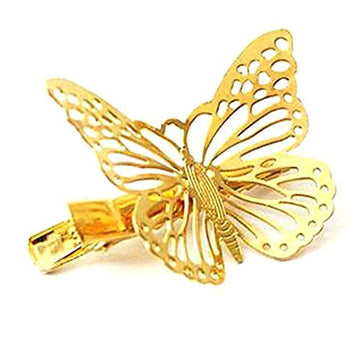 Cjeslna Golden Butterfly Hair Clip Headband Hair Accessories