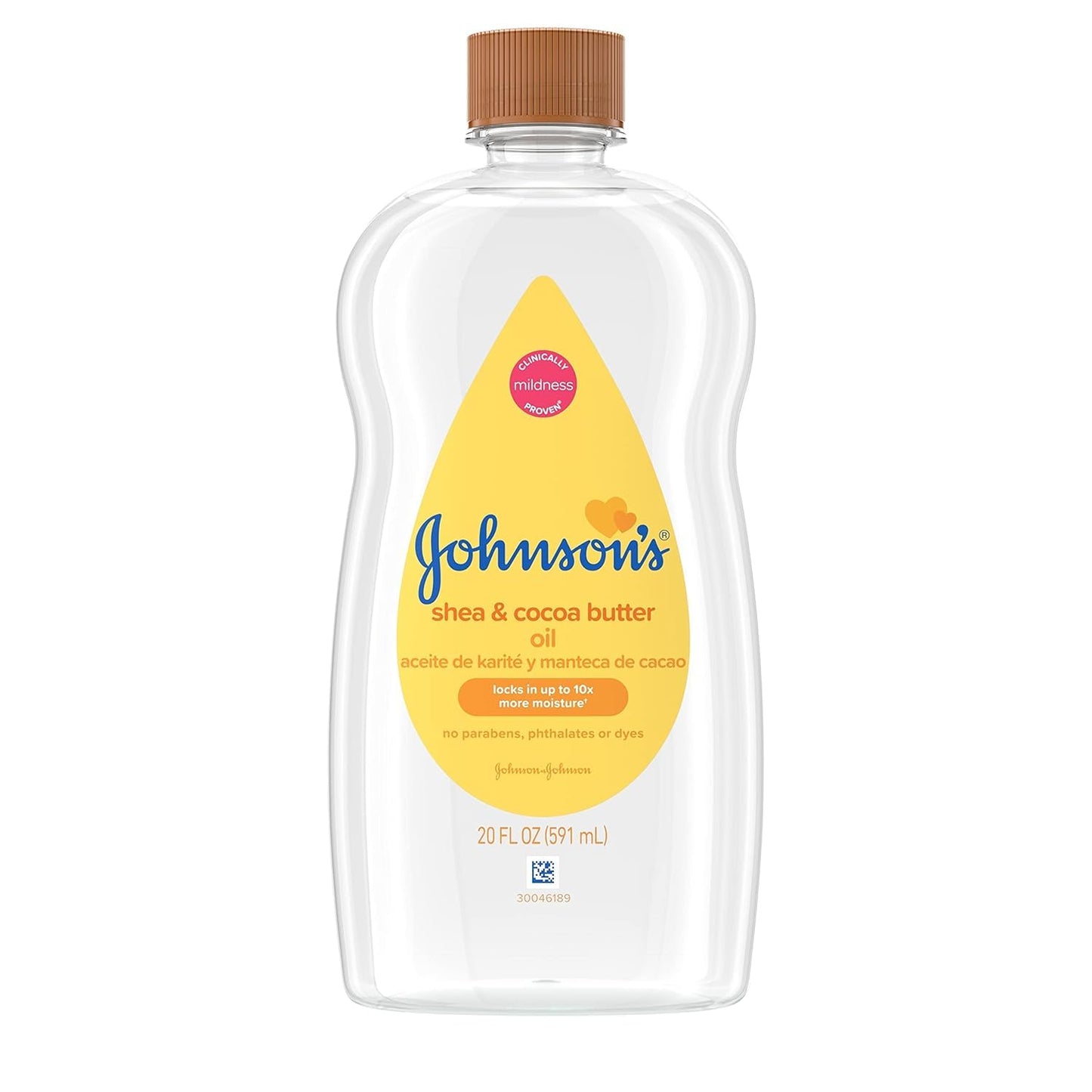 Johnsons Baby Oil Shea & Cocoa Butter 20 Ounce (591Ml) (6 Pack)