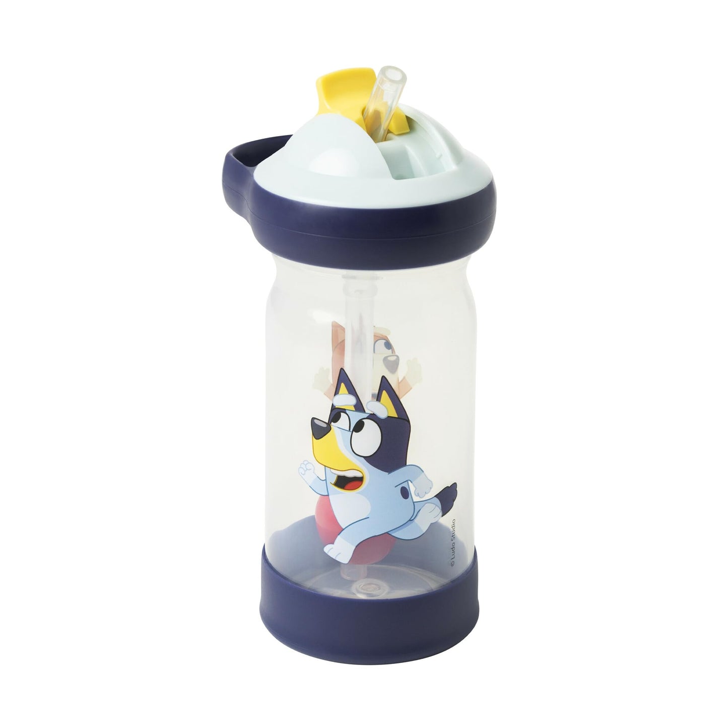 The First Years Bluey Sip & See Toddler Water Bottle - Includes Floating Charm - Toddler Cups with Straw - 12 Oz - Ages 24 Month