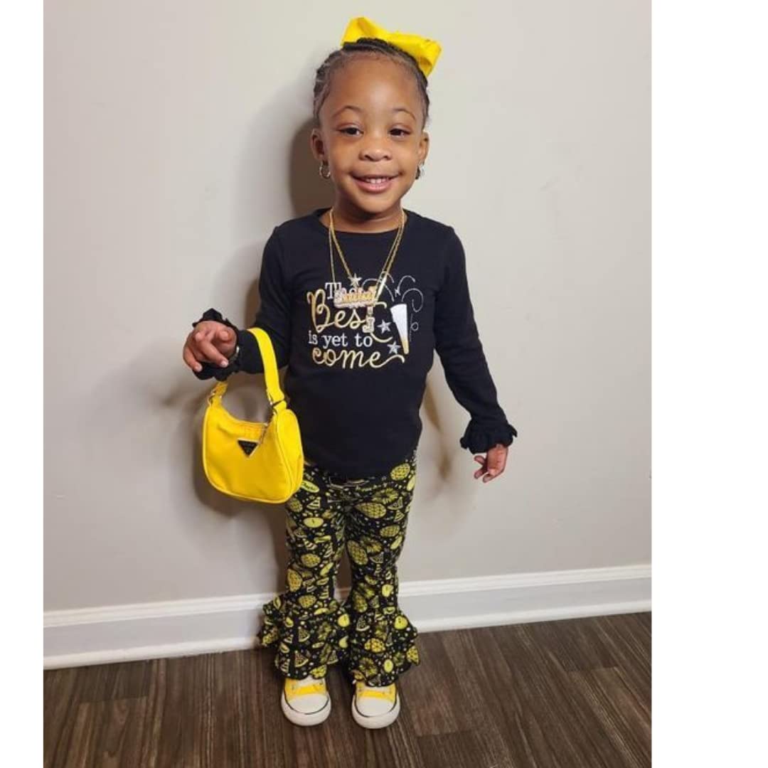 Unique Baby Girls 2 Piece Best Is Yet To Come New Years 2019 Outfit Set (18M)