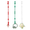 Eoopoon 3 Pack Toy Safety Straps, Stretchable Silicone Pacifier Chains, Adjustable Baby Bottle Toy Teethers Harness Strollers St