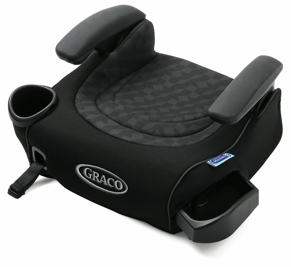 Graco TurboBooster LX Backless Booster with Affix Latch | Backless Booster Seat for Big Kids Transitioning to Vehicle Seat Belt,
