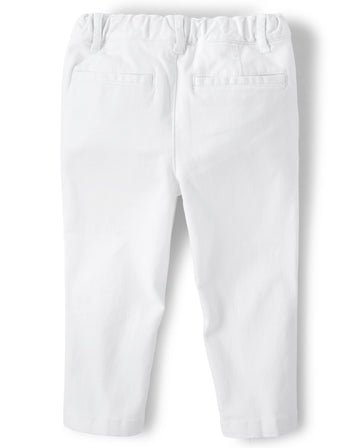 The Children'S Place Baby Boys' And Toddler Stretch Skinny Chino Pants, Simply White, 12-18 Months