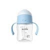 Evorie Tritan Baby Sippy Cup Weighted Gravity Straw Toddler Beginner Training Bottle, 7 Oz Leakproof Award Winning Infant Water