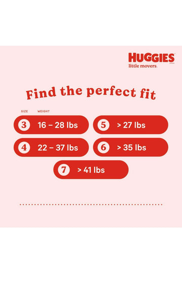 Huggies Little Movers Diapers, Size 4-22-37 Pounds (156 Count)