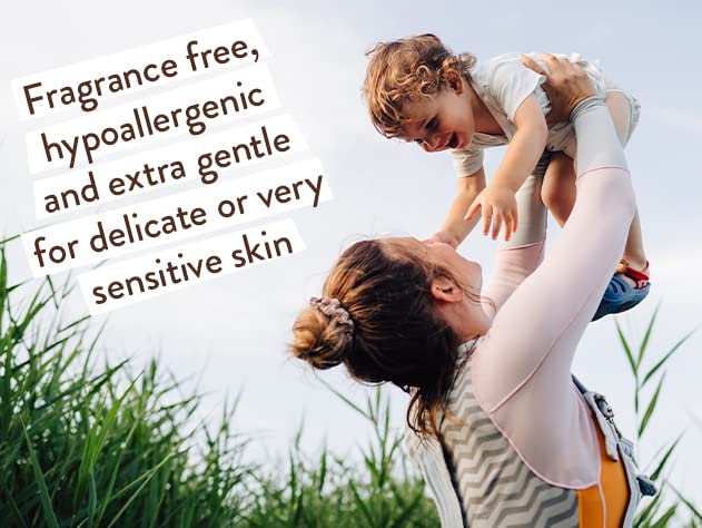 Babo Botanicals Sensitive Baby Fragrance-Free Miracle Cream - Face & Body Moisturizer - For Sensitive Skin - Calendula, Shea But