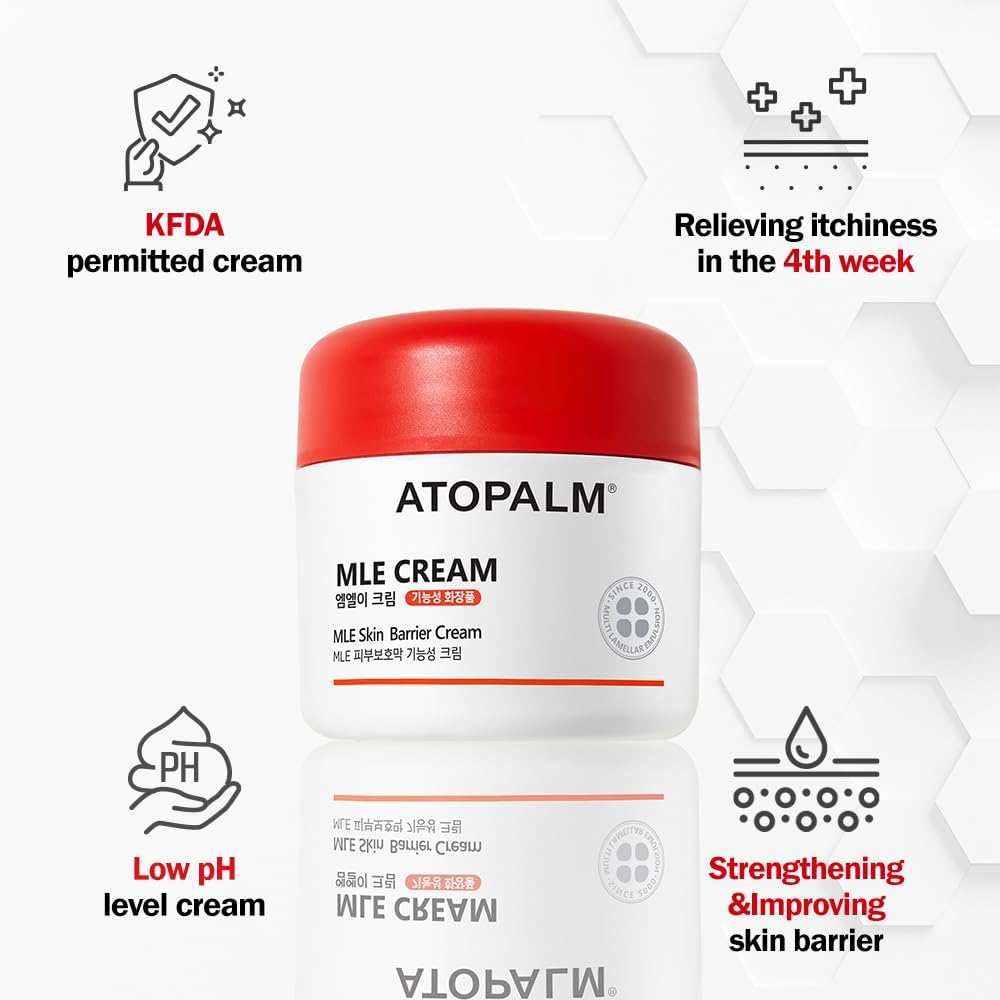 Atopalm Mle Eczema Cream 2.2 Fl Oz, Premium Baby Face And Body Moisturizer For Skin Barrier, Daily Long-Lasting Moisturizing Fac