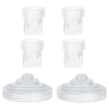 Mompmuir 4Pcs Duckbill Valves & 2Pcs Silicone Diaphragm Compatible With Momcozy M5 Wearable Breast Pump Parts, Replacement Parts