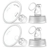 2X 12 mm Maymom Two-Piece Wide Neck Pump Parts for Spectra S1/S2 Pumps; Incl Wide Mouth Flanges; Not Original Spectra Flange