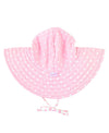 Rufflebutts Pink Polka And Stripe Reversible Swim Hat - 6-10