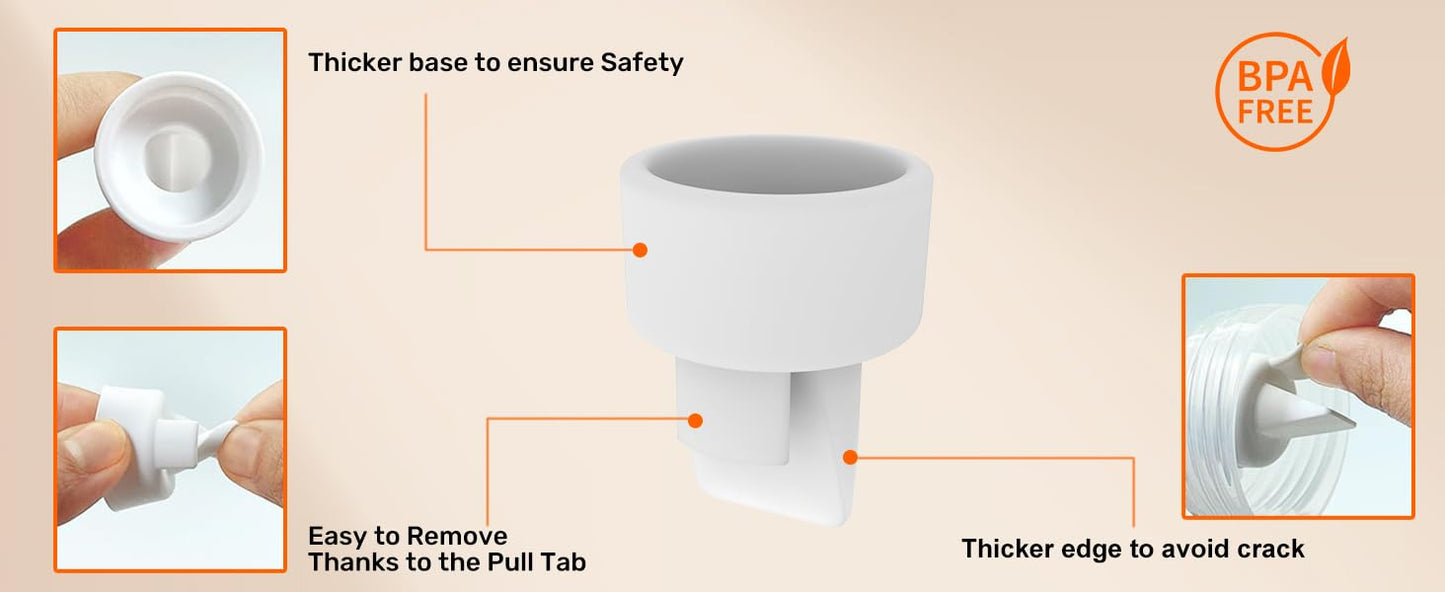 Frussonia 8Pcs Duckbill Valves Compatible With Spectra S1/S2/9 Plus Breast Pump,Not Original Spectra Replacement Pump Parts,Repl