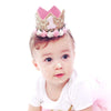 Golden Swallow First Birthday Crown Baby Girl Flower Tiara Headband Party Hat Hairband