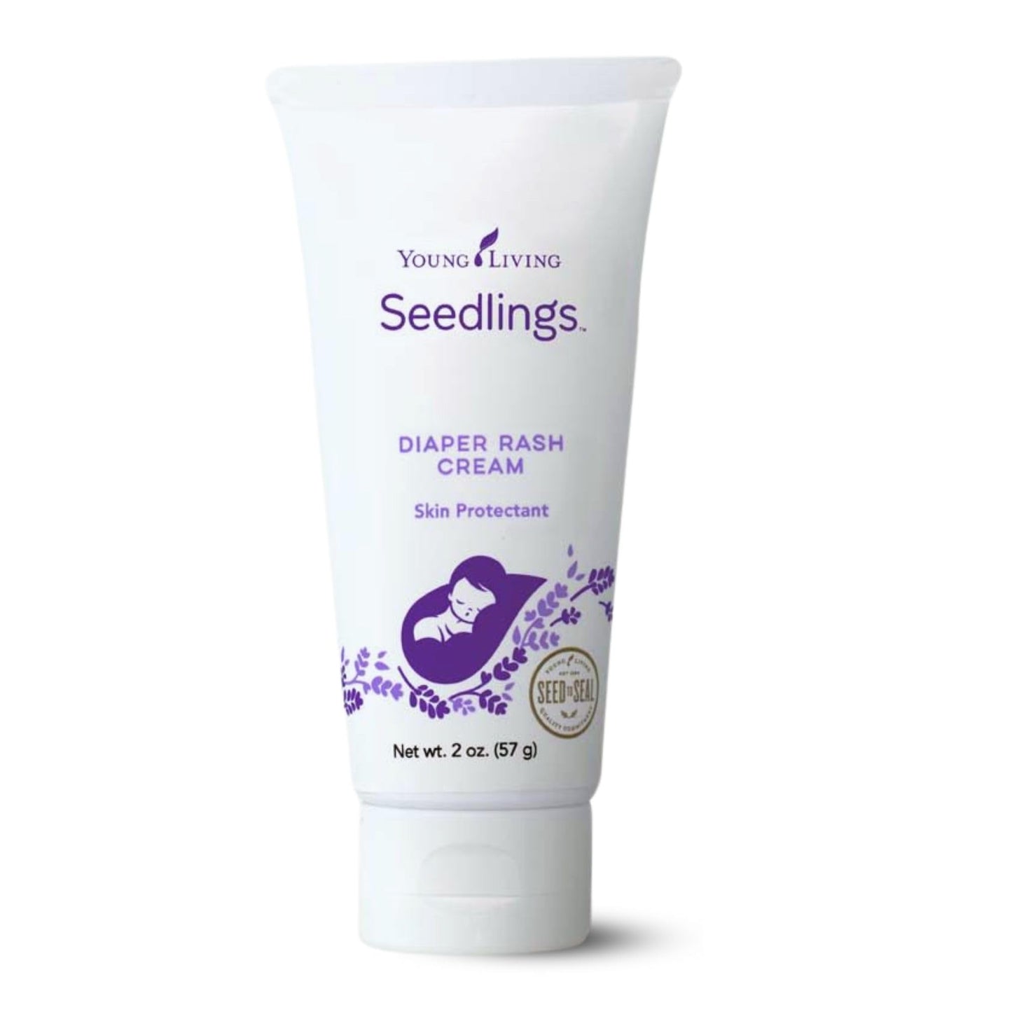 Young Living Seedlings Diaper Rash Cream, 2 oz | Baby Skin Essentials | Ideal for Sensitive Skin | Gentle, Mild Formula | Vegeta