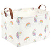 Fxocshe Rectangle Unicorn Laundry Basket,Baby Hamper For Nursery,Toy Storage Organizer, Fabric Cartoon Storage Basket For Kids B