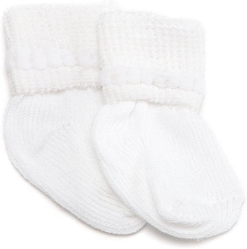 Jefferies Socks Baby Girls Boys Rock-A-Bye Bootie Socks 6 Pack, White, 0-9 Months