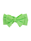 RuffleButts Girls Swim Bow Headband - Neon Honeydew, One Size