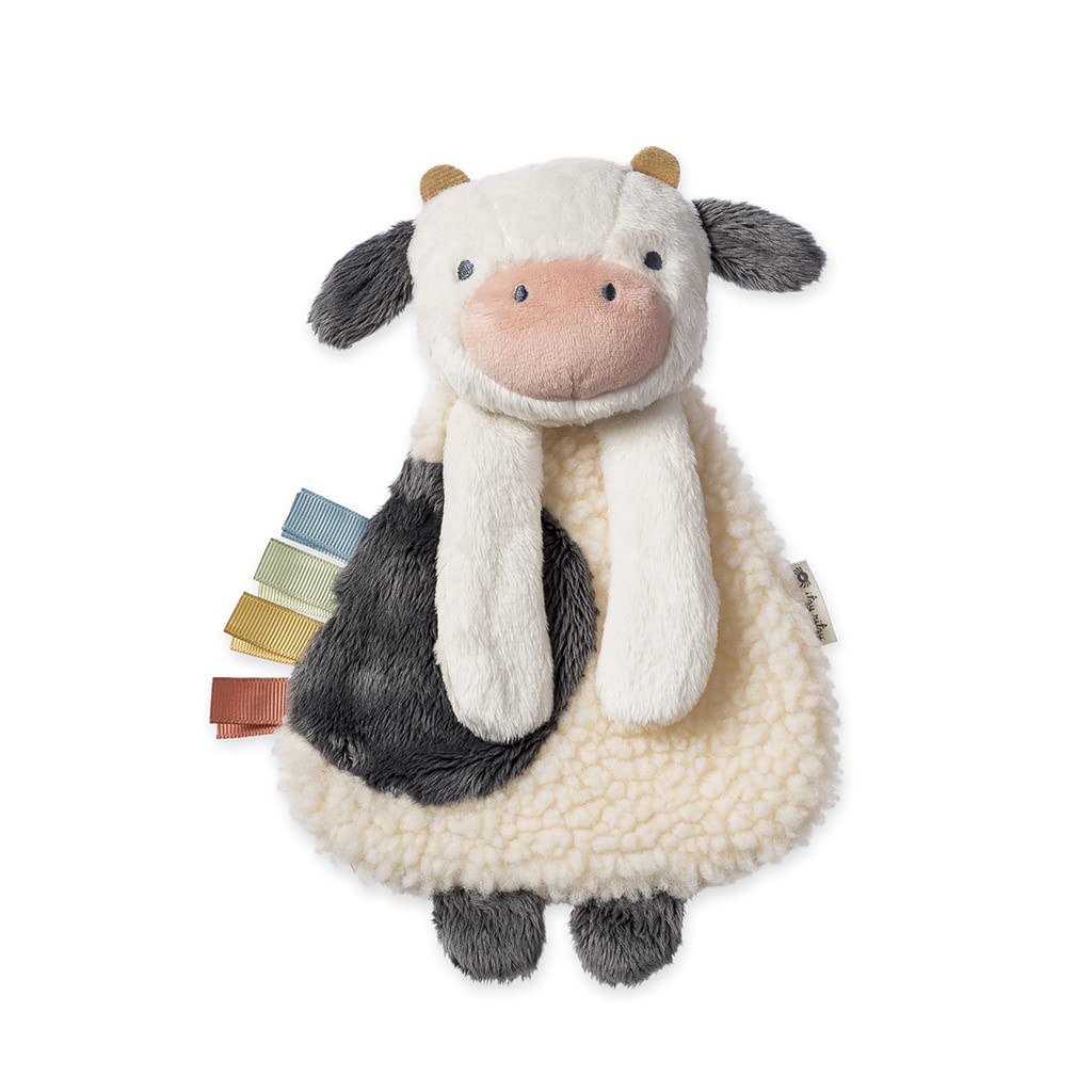 Itzy Ritzy Farm Toy Gift Set - Includes Cow Lovey & Farm-Themed Car Seat And Stroller Toy