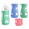 Kukifun 3 Pack Silicone Sleeves Compatible Avent Glass Baby Bottles, Anti Breakage Silicone Bottle Cover, Food Grade Anti-Slip P