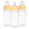 Nenesupply Silicone Baby Bottles Newborn Feeding Bottles Slow Flow Breastfeeding Bottle For Breastfed Babies Wide Neck 8Oz Anti