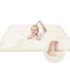 Baby Play Mat for Floor,1.3 Thick Elasti-Foam 50x50 Playpen Mat for Toddlers Infant Kids,Water-Repellent Soft Coral Velvet for T