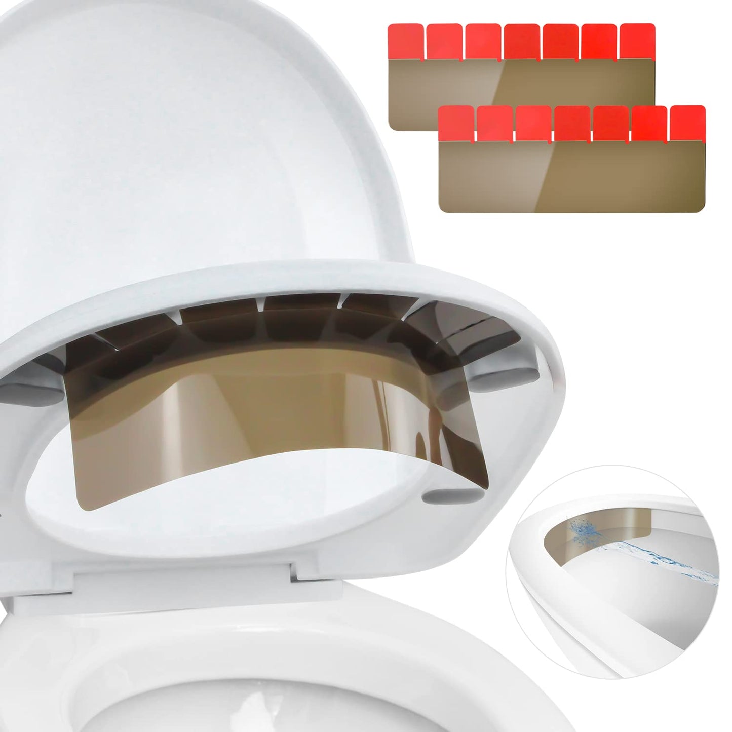 LISINAN Pee Guard for Toilet Seat-Prevent Pee Splash,Potty Training Kids (and Adults) from Peeing Through The Gap Between The To