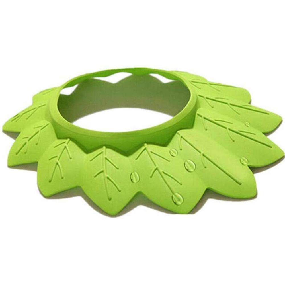 Baby Shower Cap, Soft Baby Bath Head Cap Leaf Shaped Elastic Bath Safety Hat Shower Visor Bathing Hat For Toddler Baby Kids Chil