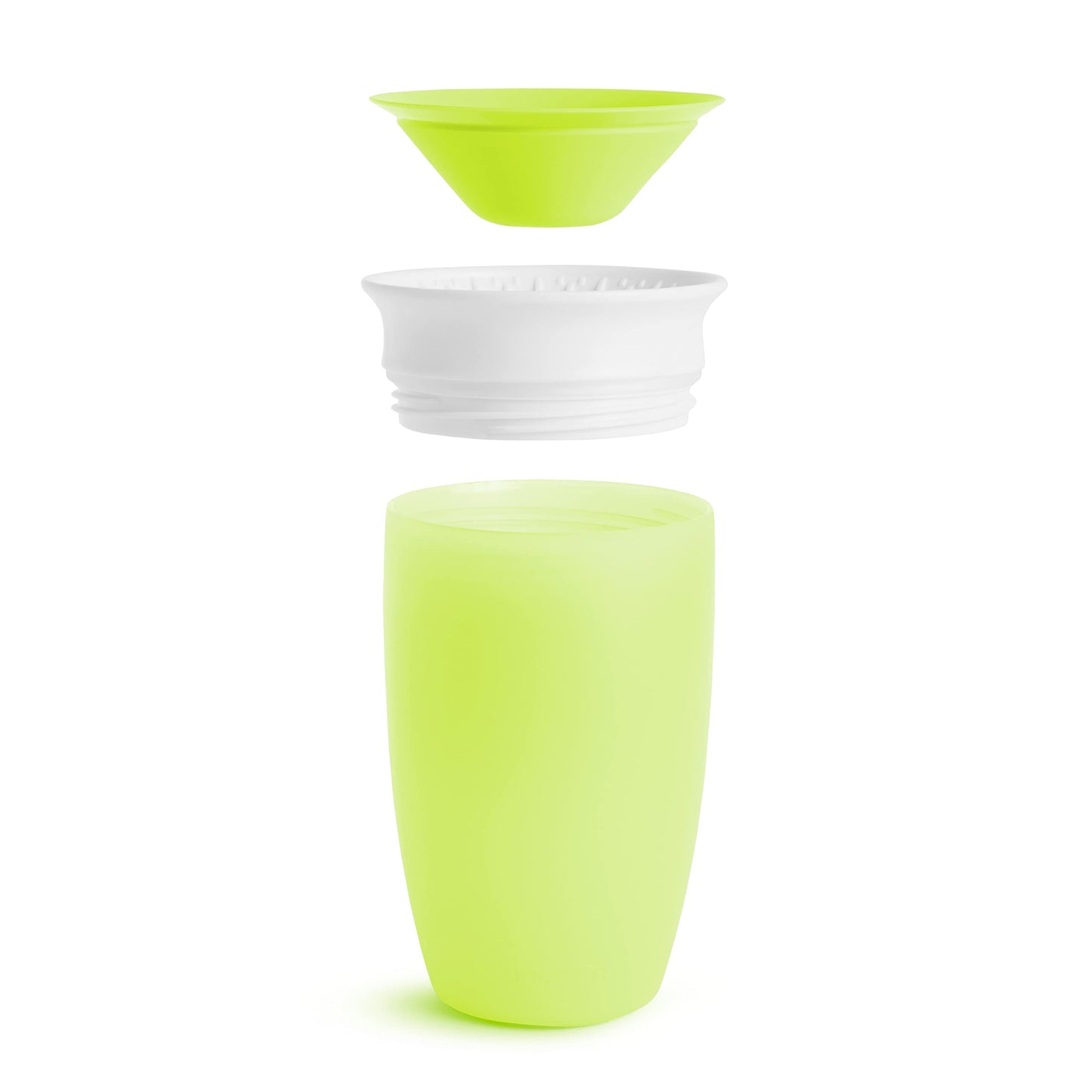 Munchkin Miracle 360 Toddler Sippy Cup, Spill Proof, 10 Ounce, 2 Pack, Green/Blue