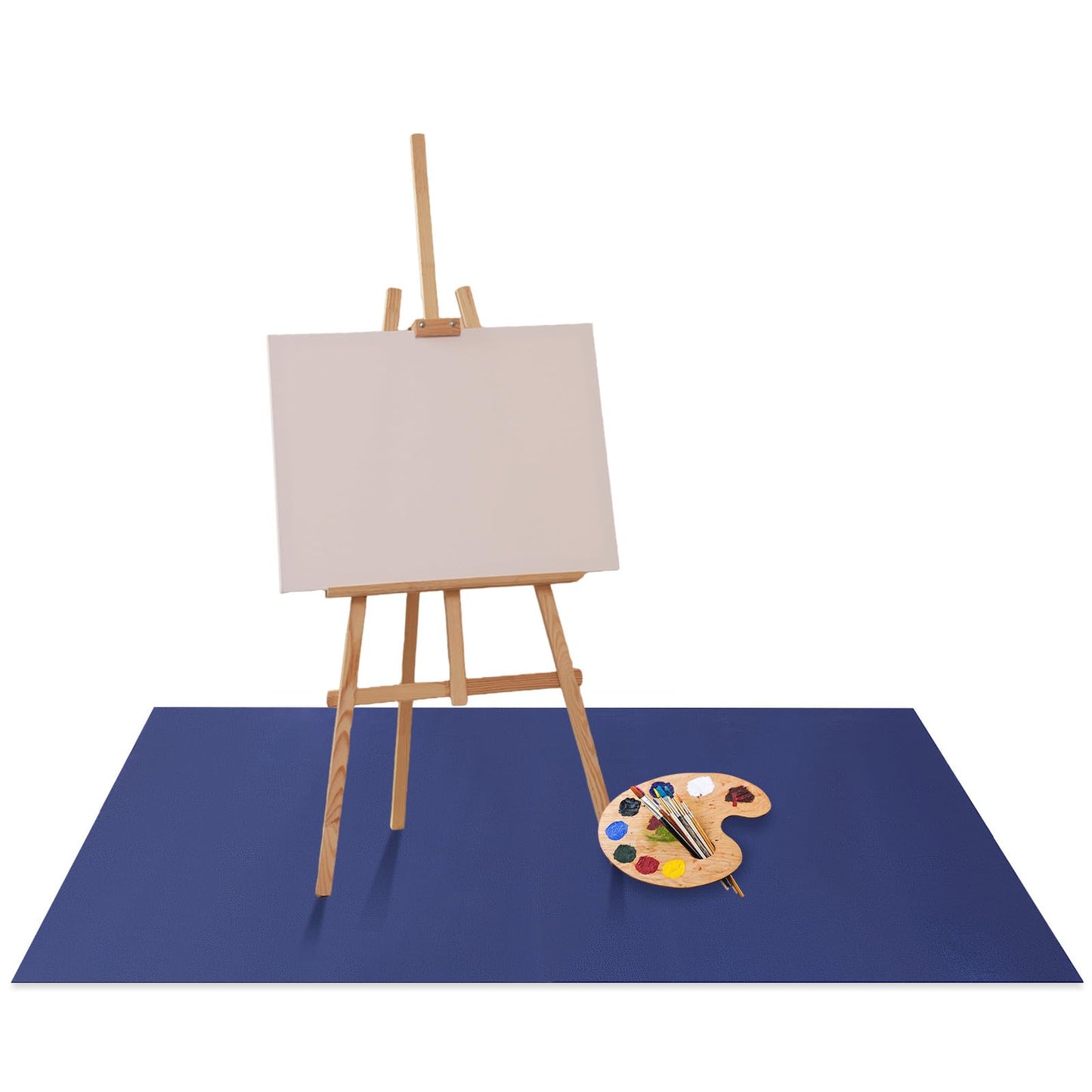 Drydiet 55x70 Inch Extra Large Craft & Painting Floor Mat - Waterproof Non-Slip PVC Art Rug, Floor Protector for Easel Painting