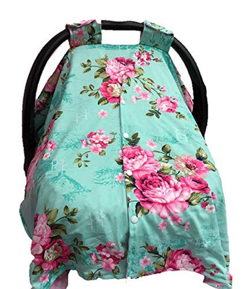 Rosy Kids Infant Carseat Canopy Cover 1Pc Wind Proof Baby Car Seat Cover, Sunshade Cover, Boys And Girls, Fits Any Baby Car Seat