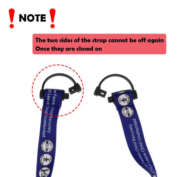 Hooshing 2Pcs Kids Baby Safety Seat Belt Adjustable Supermarket Shopping Cart Belt Chair Seat Belts Blue