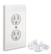 Baby Proof Me 24 Pack Outlet Covers Baby Proofing, Provide Shock Prevention And Easy Installation, Safe And Secure Plastic Plug