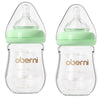 Glass Baby Bottles,Anti Colic Breastfeeding Bottle With Natural Response Nipple Size S,Wide Neck Slow Flow Baby Bottle For Baby,