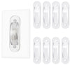 Lisol Wall Switch Guards Plate Covers Child Safety Home Decor (8 Pack), Clear - Keeps Light Switch ON Or Off Prevent Accidental