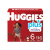Huggies Plus Diapers, Size 6 (35+ Pounds), 116 Count