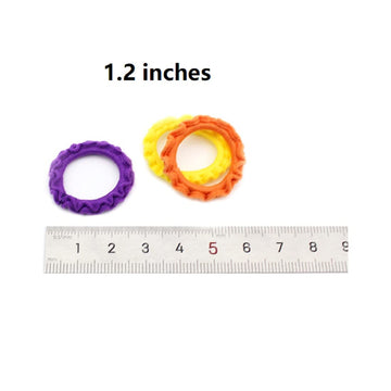 Hot&Sattion 200 Pcs Baby Hair Ties, Cotton Toddler Hair Ties For Girls And Kids, Multicolor Small Seamless Hair Bands Elastic Po