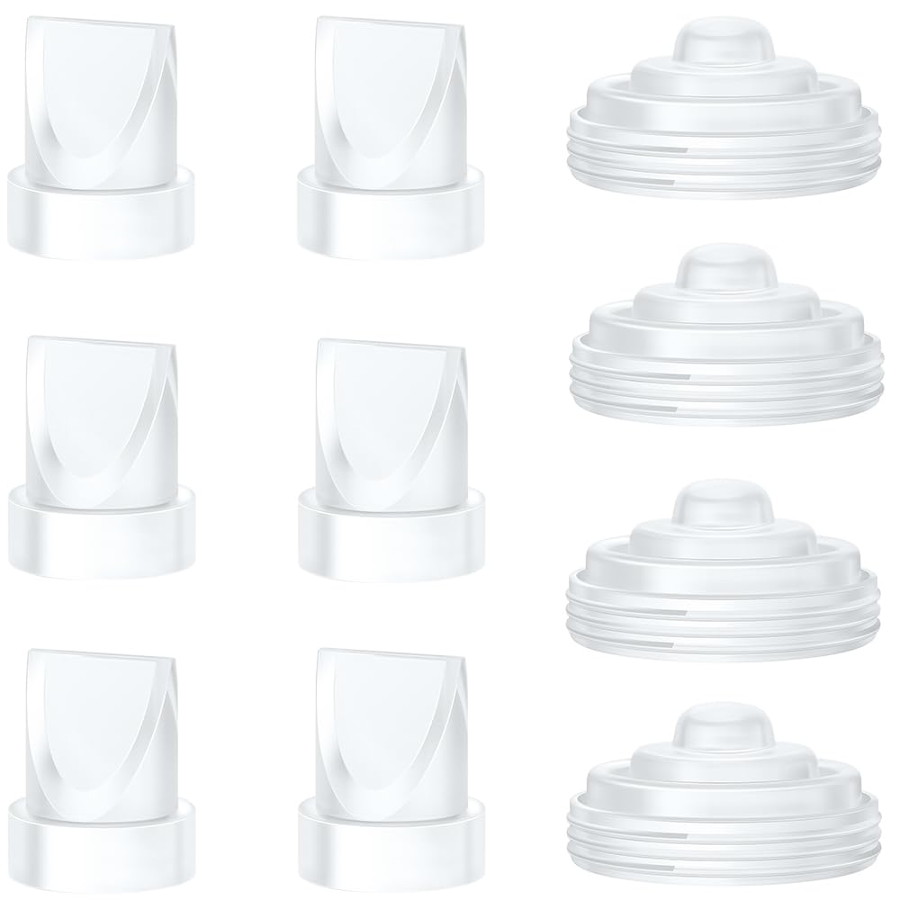 6PCS Duckbill Valves & 4PCS Diaphragm Compatible with Momcozy M5 Wearable Breast Pump, Replacement Pump Parts Accessories Compat