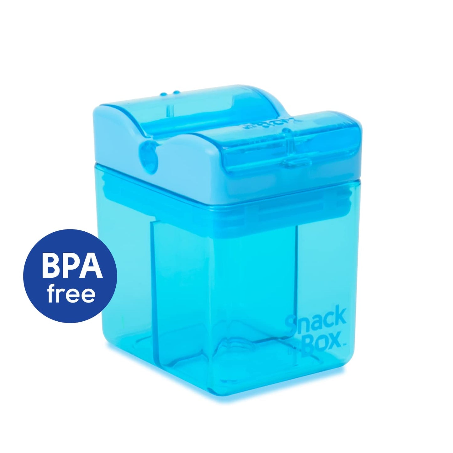 Precidio Design Snack In The Box New Little Finger-Friendly Eco-Friendly Reusable Snack Container (Blue) 1001Bl