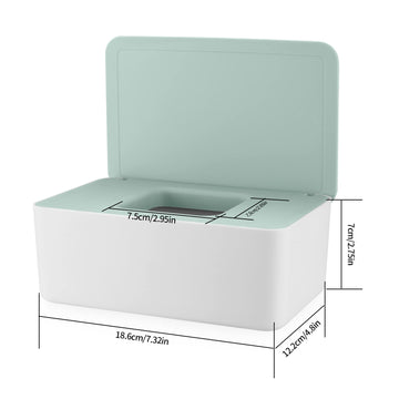 Xhjzgctech 2Pcs Diaper Wipes Dispenser, Refillable Wipe Container, Wipe Container With Sealing Design Lid, Keep Wipes Fresh,Wet