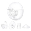 2pcs Double-Sealed Flange 24mm Compatible with Momcozy M5 Breast Pump, 24mm Flange M5 Breast Pump Replacement Accessories,Not fo