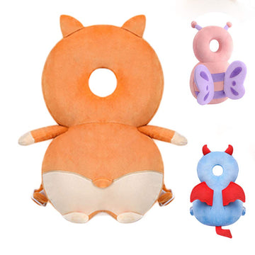 Toddler Baby Head Protection Cushion Backpack Wear (Corgi)