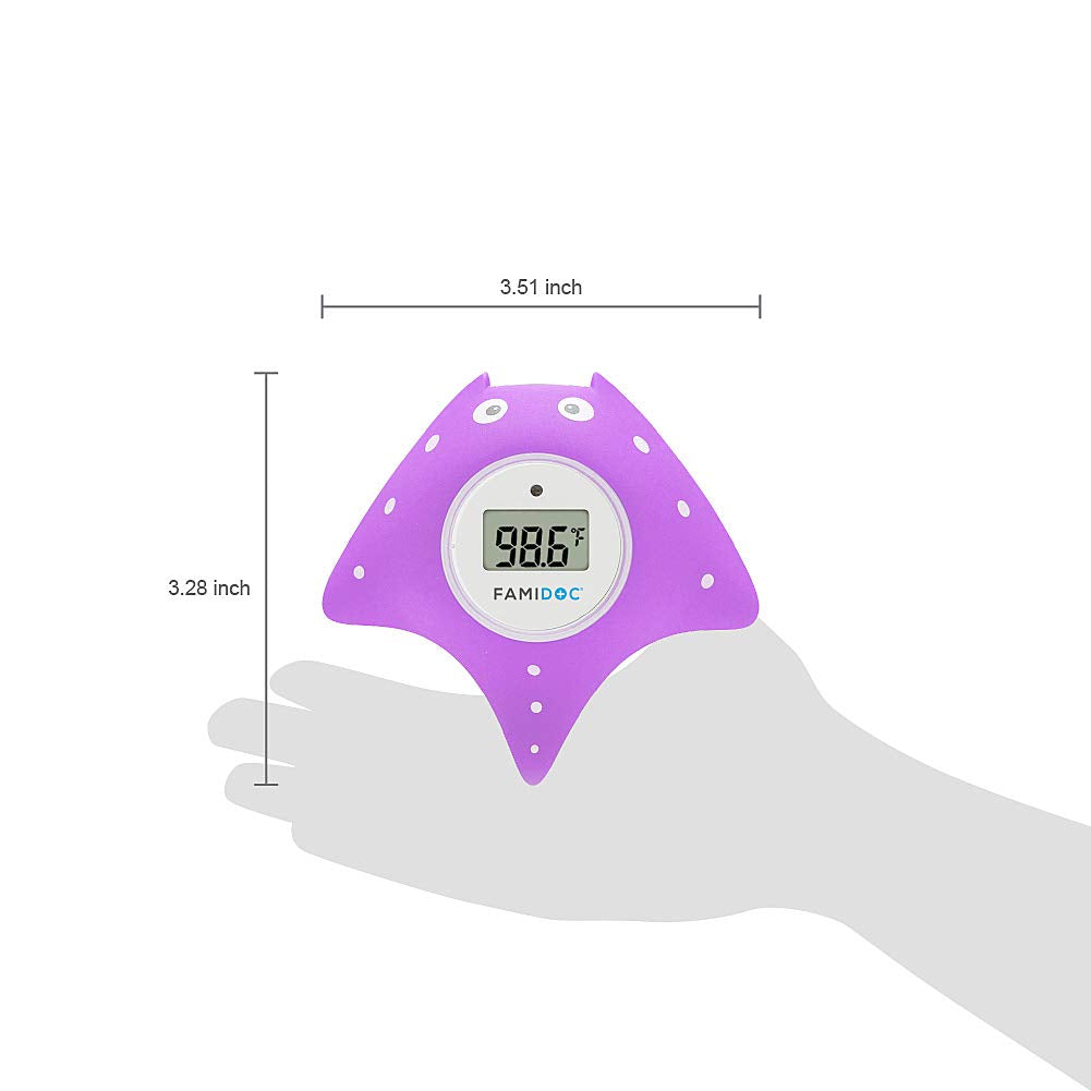 Famidoc Baby Bath Thermometer With Room Thermometer New Upgraded Sensor Technology For Baby Bath Tub Floating Toy Thermometer (P
