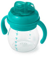 Oxo Tot Transitions Soft Spout Sippy Cup With Removable Handles, Teal, 6 Ounce