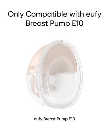 Eufy Original 24Mm Flange (2-Pack), Replacement Accessories For Wearable Breast Pump E10, Food-Grade Soft Silicone, Durable, Com