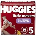 Baby Diapers Size 5 (27+ Lbs), 19 Ct, Huggies Little Movers